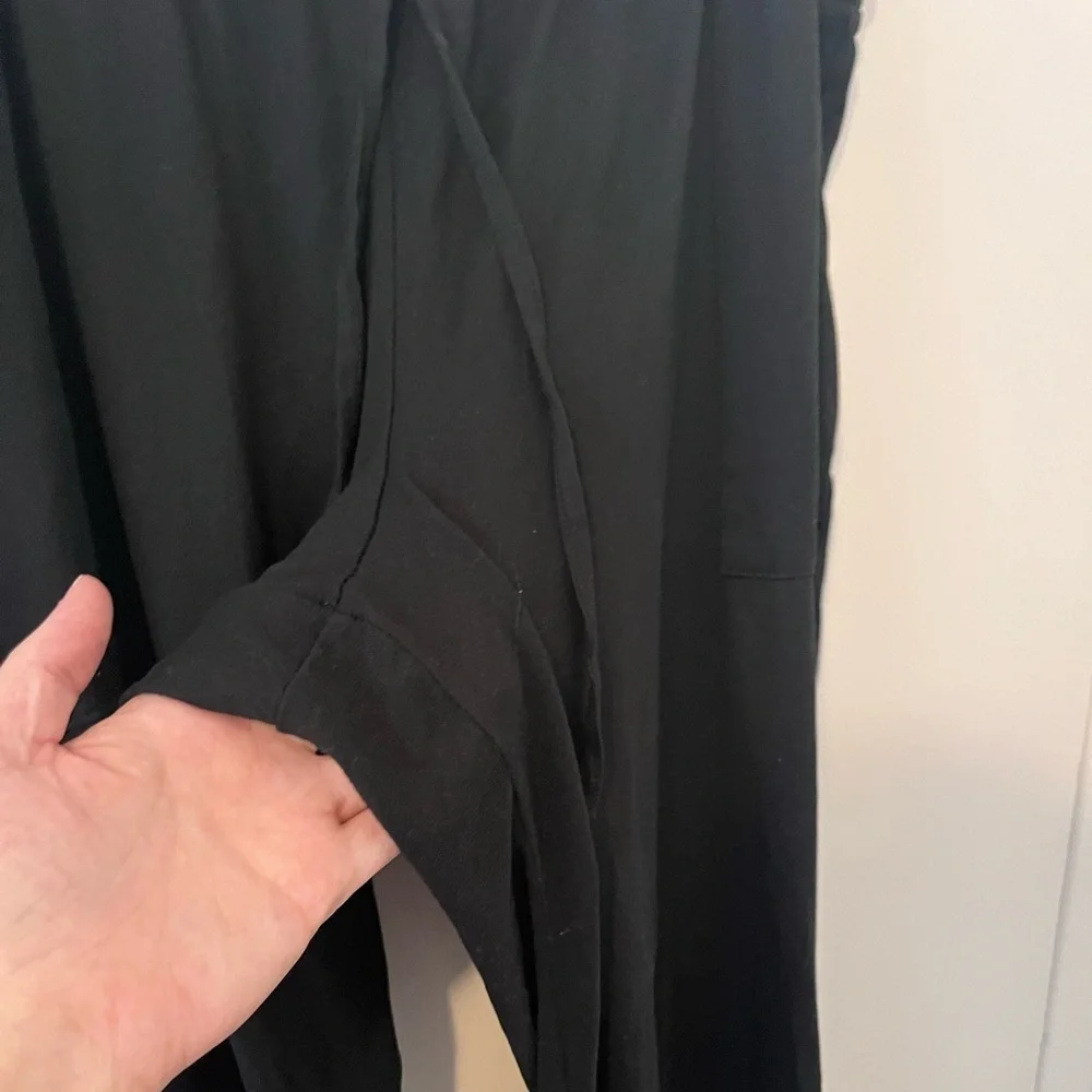 Lucky Brand Pajama Pants Black Soft Drawstring Pockets XL